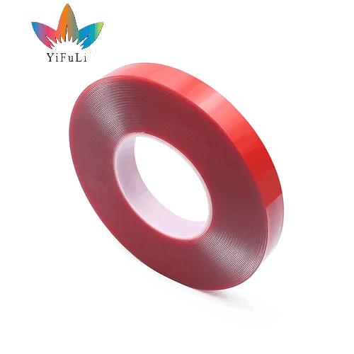 PET Red Film Polyester Double Sided Tape For Plastic Film Splicing
